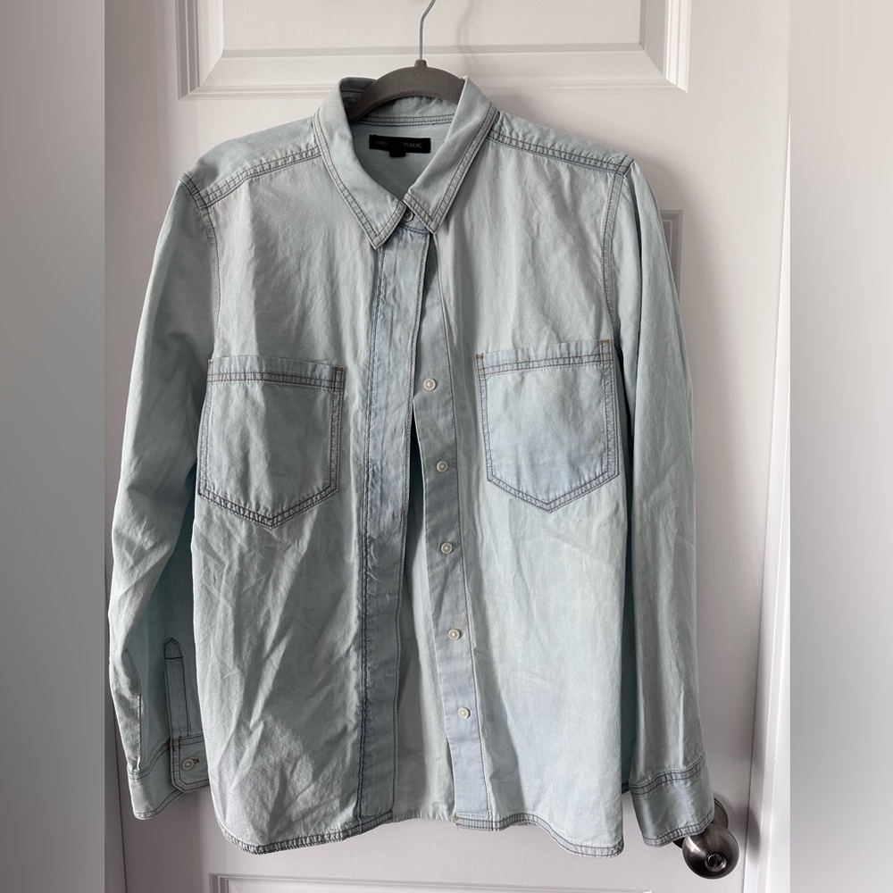 Light blue Banana Republic shirt.